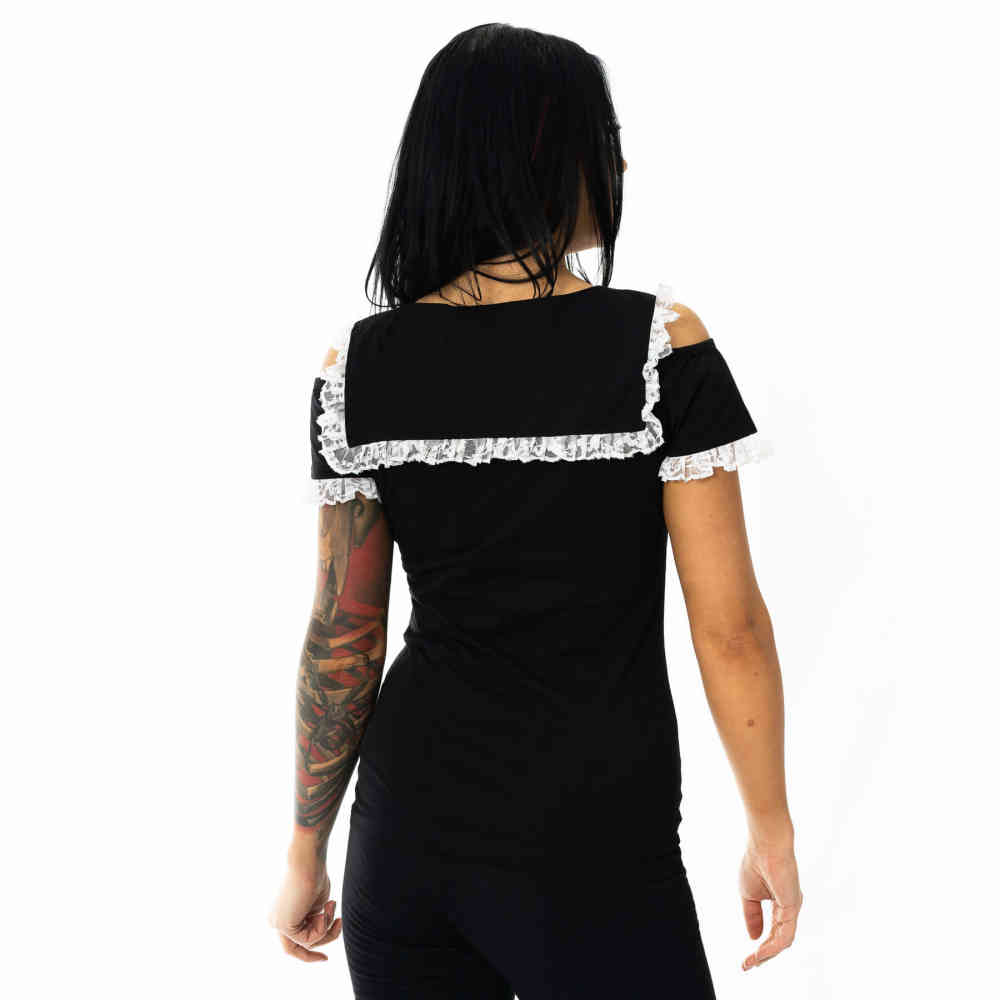 Heartless - Take flight Top - Black/White